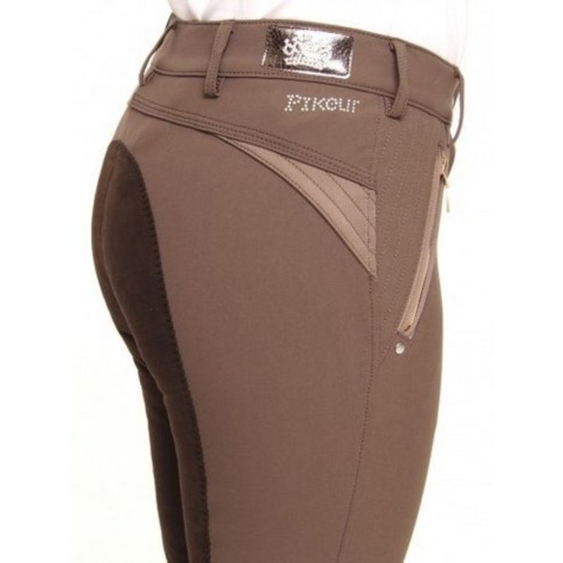 Pikeur Ladies Orchidea Kontrast Full Seat Breeches Brown-1