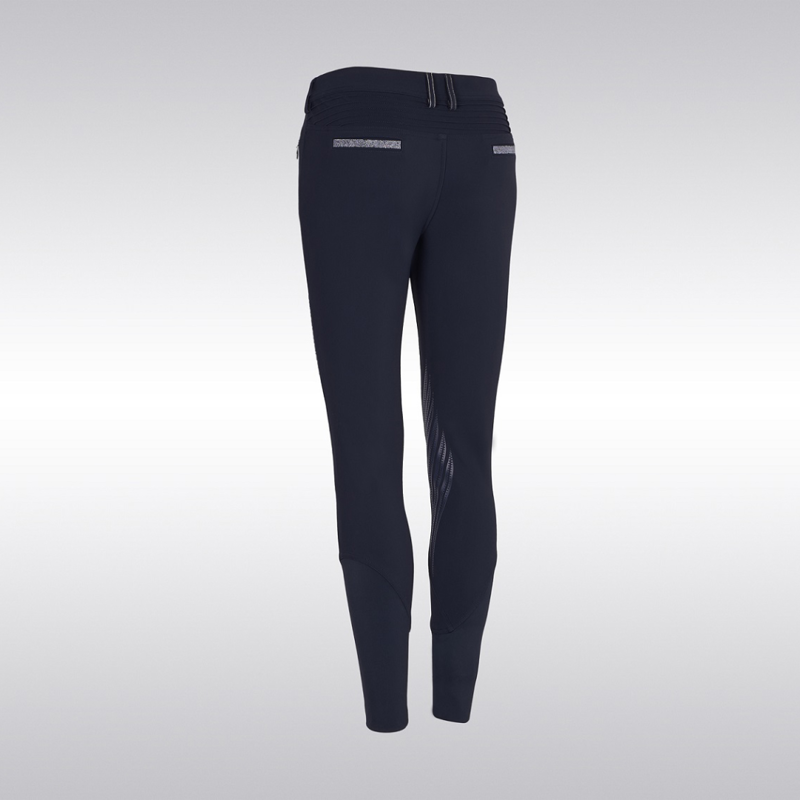 Samshield Adele Holographic Knee Grip Women's Breeches Navy-1