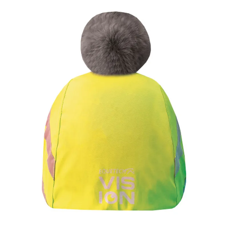 Hi-Vis Vision Water Resistant Deluxe Pom Hat Silk Yellow-1