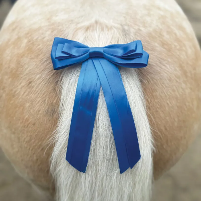 Horse Competition Warning Tail Ribbon - Blue -1