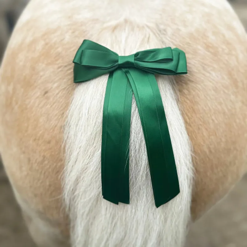 Horse Competition Warning Tail Ribbon - Green -1