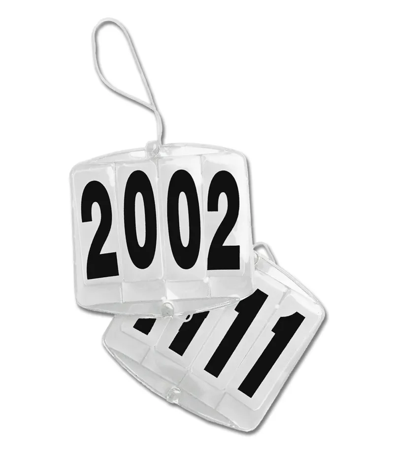 Waldhausen Head Numbers Quadrate 4 Digits White