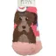 WildFeet Junior Fluffy Socks - Dog with Hearts UK12.5-3.5