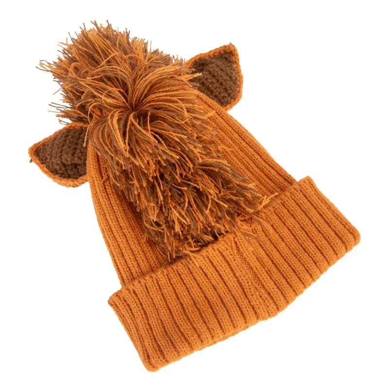 Winnie And Me Festive Bobble Hat BROWN-1