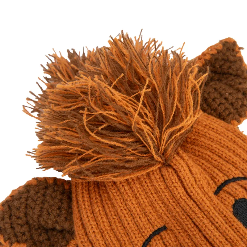 Winnie And Me Festive Bobble Hat BROWN-3
