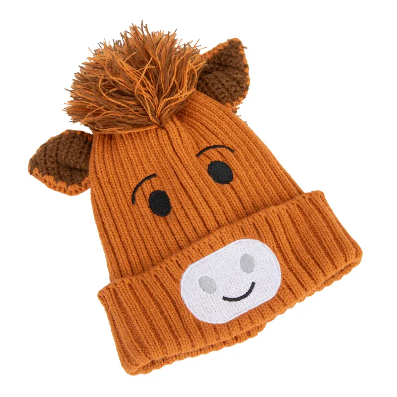 Winnie And Me Festive Bobble Hat BROWN