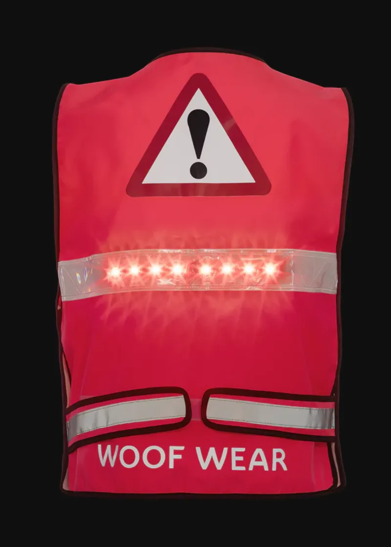 Woofwear LED Hi Vis Riding Vest Pink-4