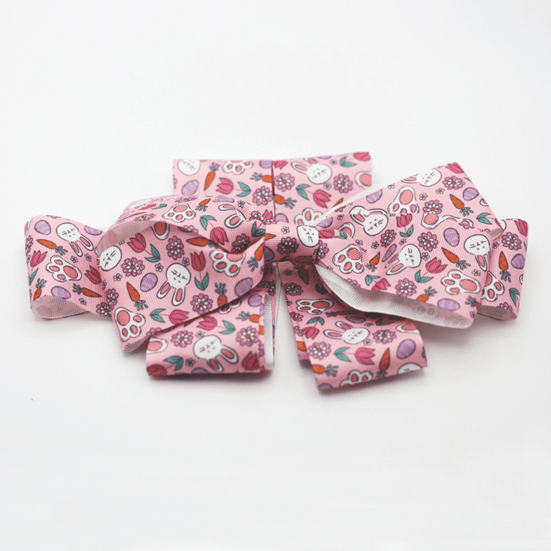 Bunny Rabbit Horse Chest Bow - Pink one size-1