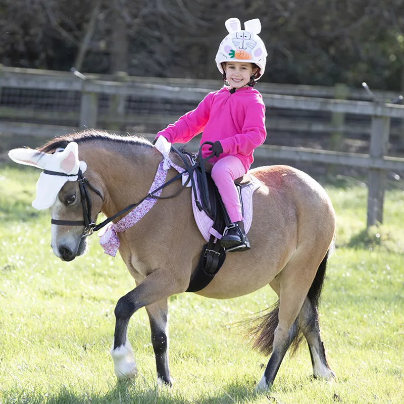 Bunny Rabbit Horse Chest Bow - Pink one size