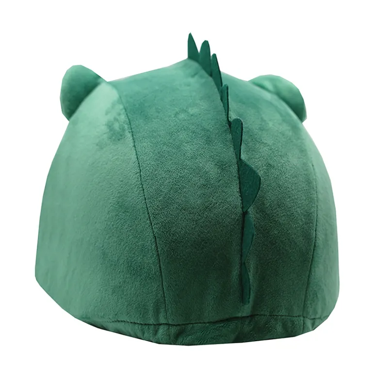 Childs T-Rex Dino Hat Silk - Green one size-1