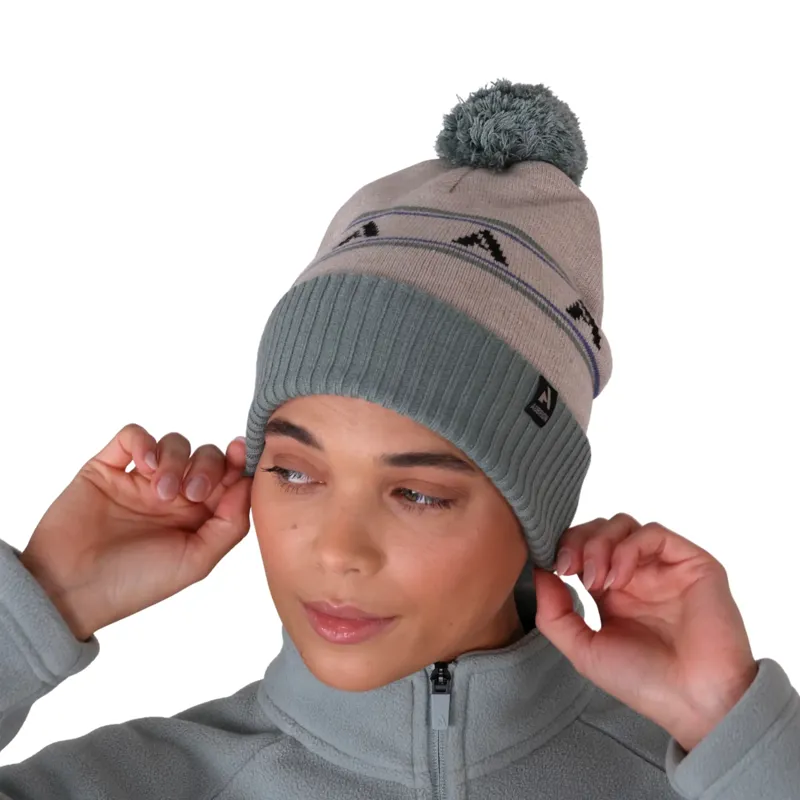 Aubrion React Bobble Hat Sage/Sand-1