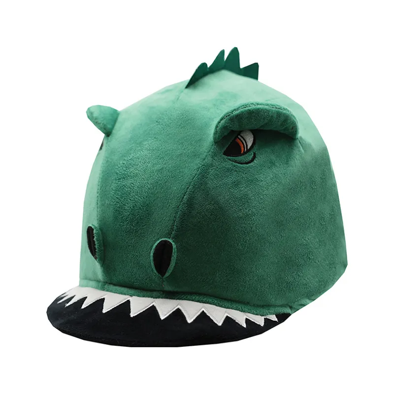 Childs T-Rex Dino Hat Silk - Green one size