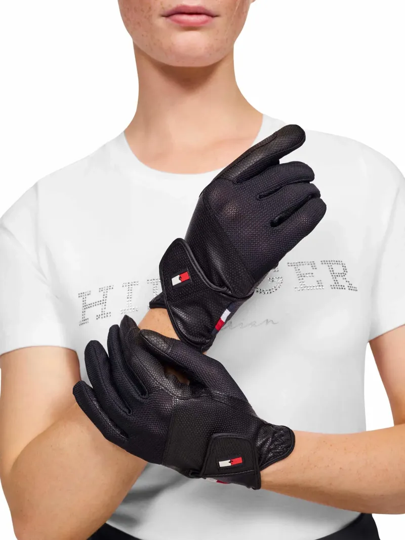 Tommy Equestrian Duke Glove Black-1
