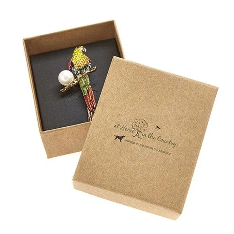 At Home In The Country Brooch - Parrot-1