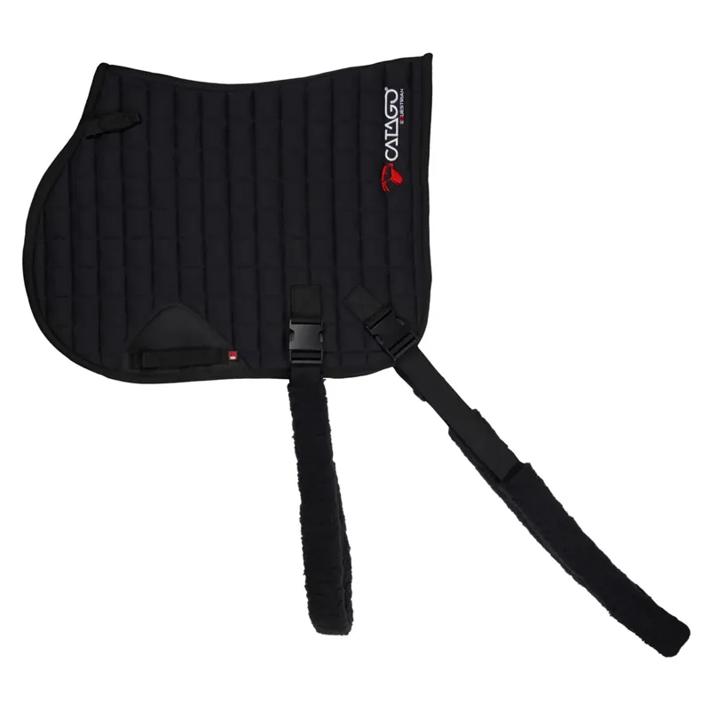 Catago Fir-Tech Training General Purpose Saddle Pad With Elastic Black