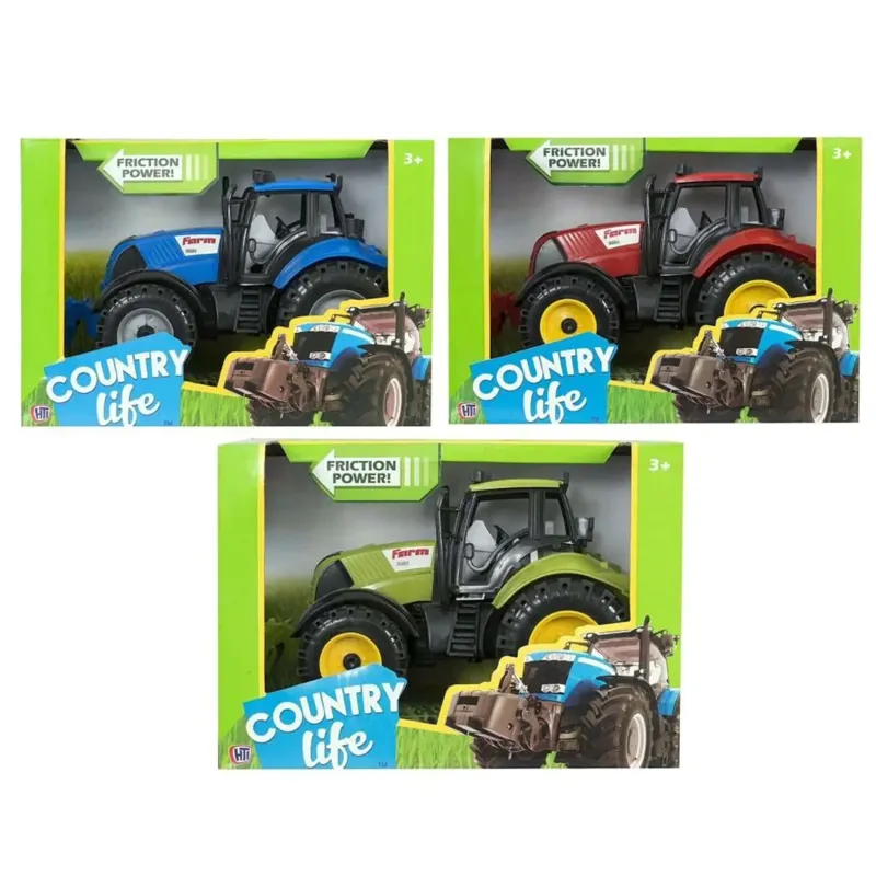 Country Life Friction Control Tractor Toy - Various Colours