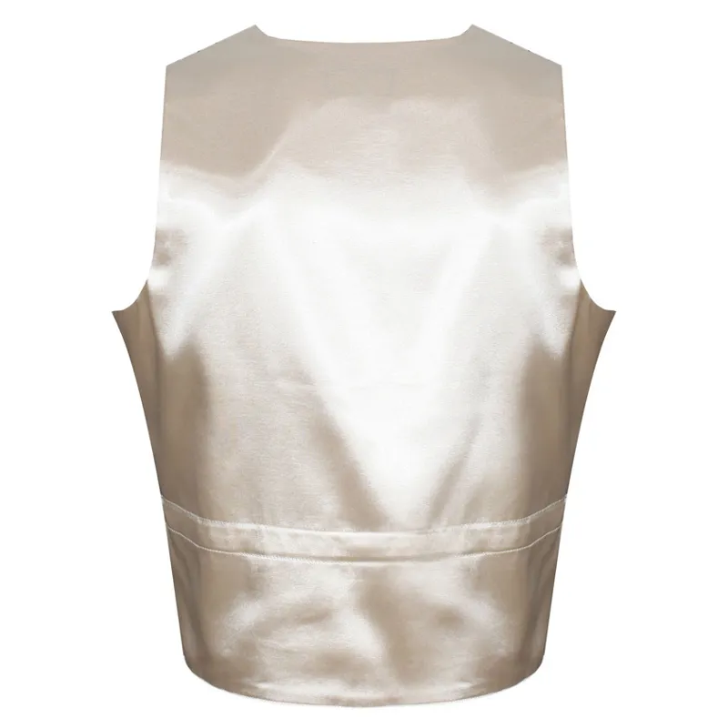 Equetech Men's Classic Tattersall Check Waistcoat in Gold/Black-1