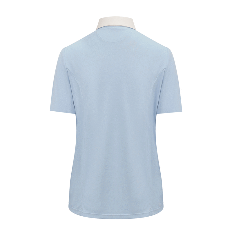Equetech AirStride Performance Show Shirt - Light Blue/White-1