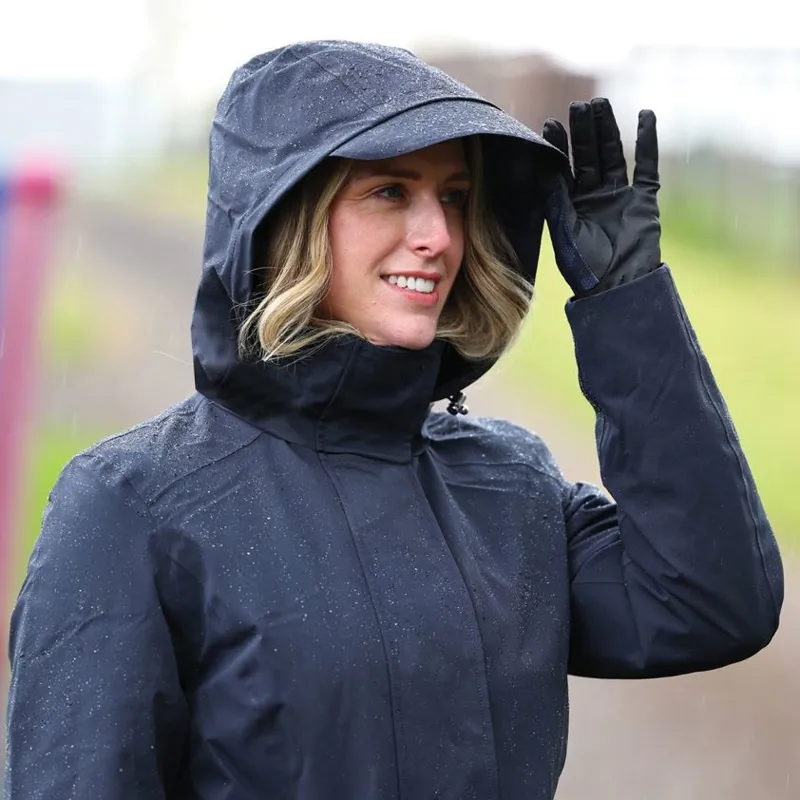 Equetech Utopia Luxe Waterproof Riding Coat Navy-1