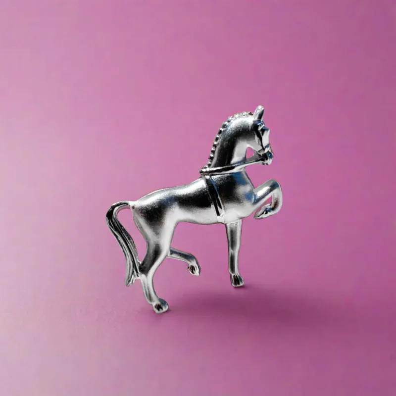 Falabella Dressage Horse Brooch-1