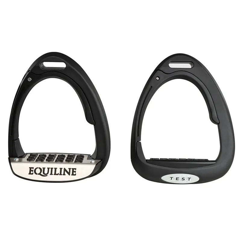 Equiline X-Cel Breakaway Dressage Stirrups - Matt Black - TRIAL-1