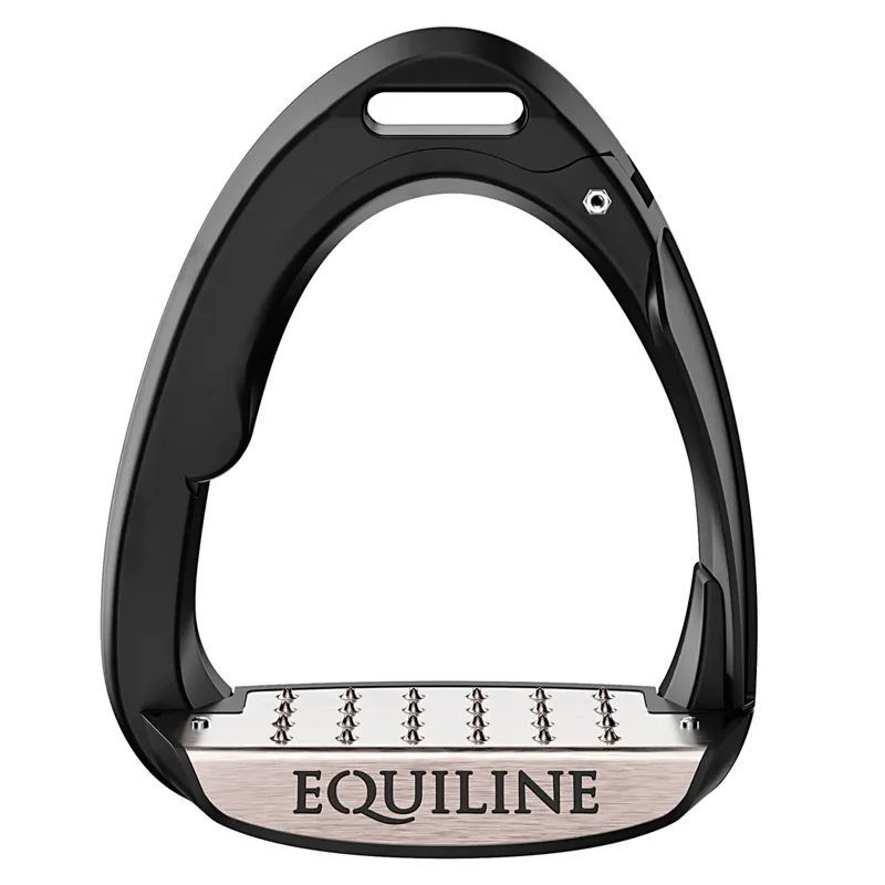 Equiline X-Cel Breakaway Jump Stirrups Matt Black - TRIAL