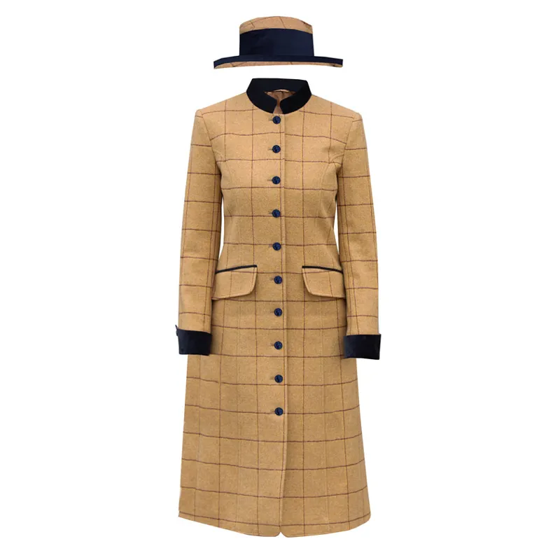 Longline Wheatley Tweed Leaders Jacket / Dress + Hat - Brown