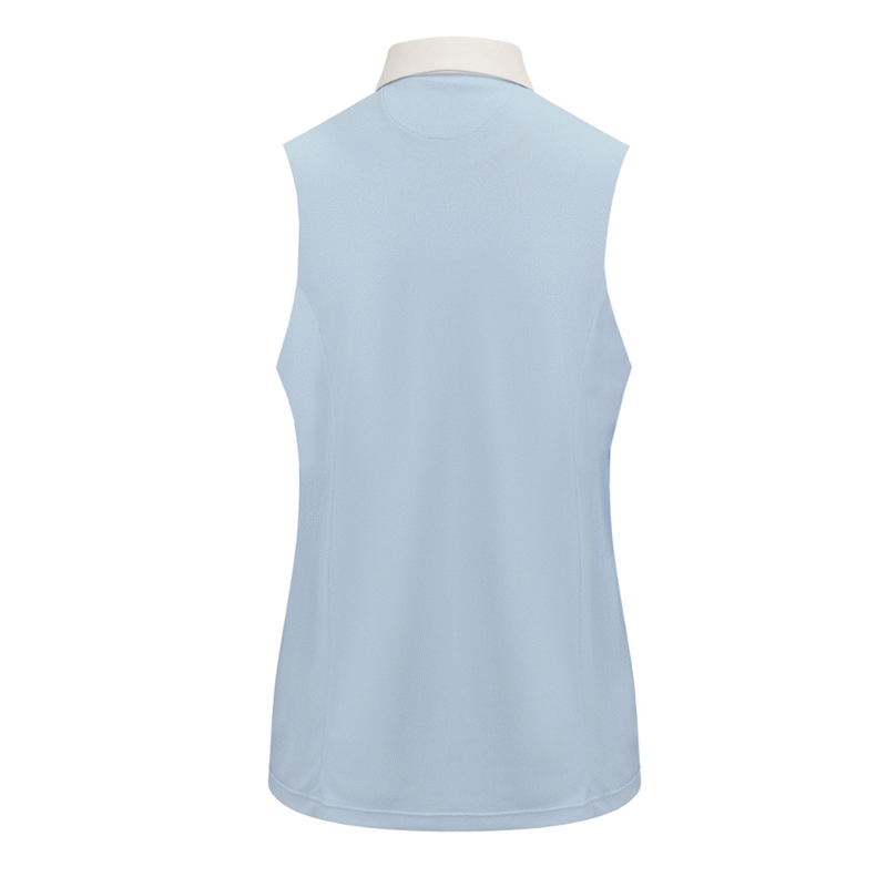 Equetech AirStride Performance Show Shirt Sleeveless - Light Blue/White-1