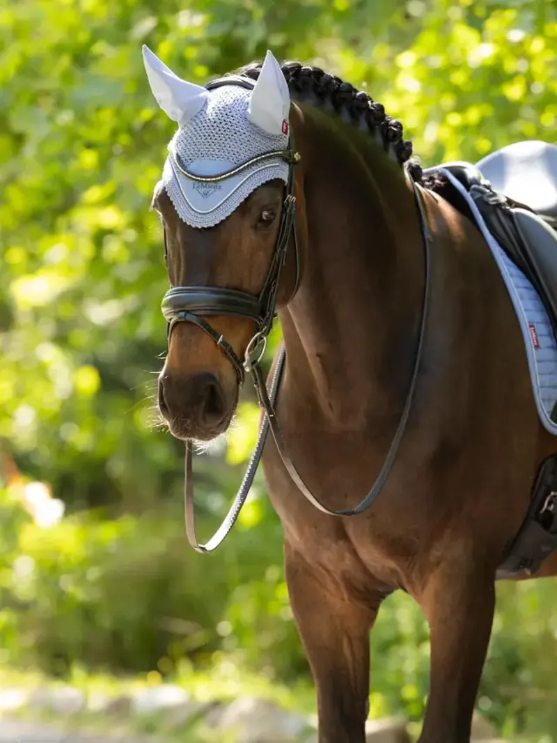 LeMieux Classic Fly Hood Powder Blue-1