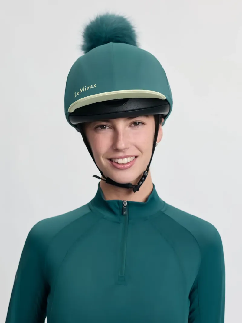 LeMieux Classique Pom Hat Silk Jungle