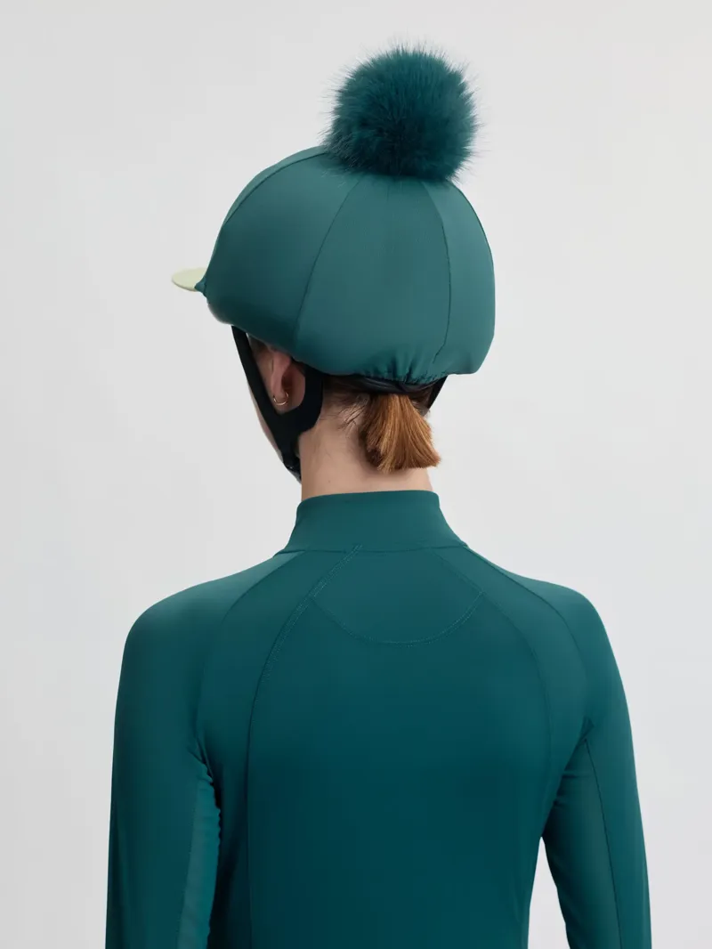 LeMieux Classique Pom Hat Silk Jungle-1