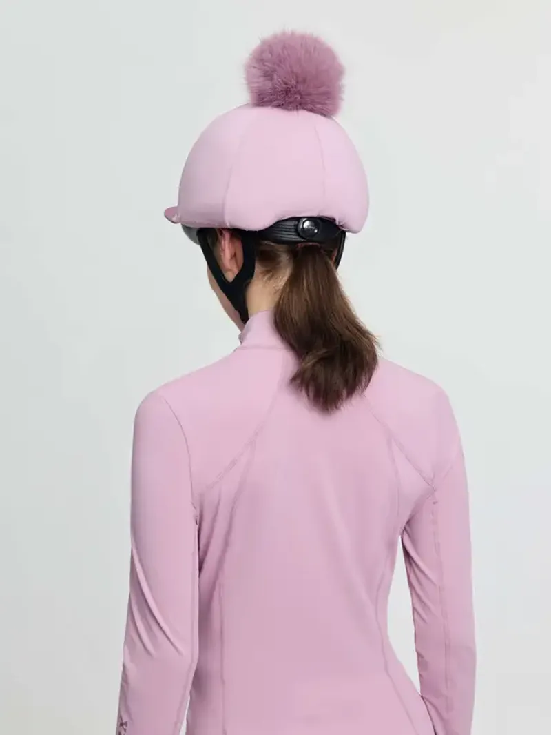 LeMieux Classique Pom Hat Silk Fondant-1