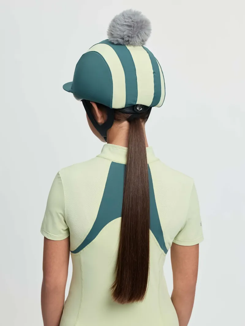 LeMieux Tempo Pom Hat Silk Jungle-1