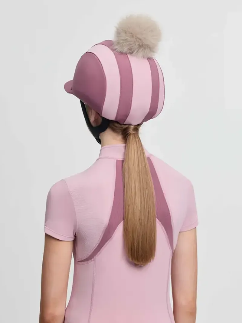 LeMieux Tempo Pom Hat Silk Mallow-1