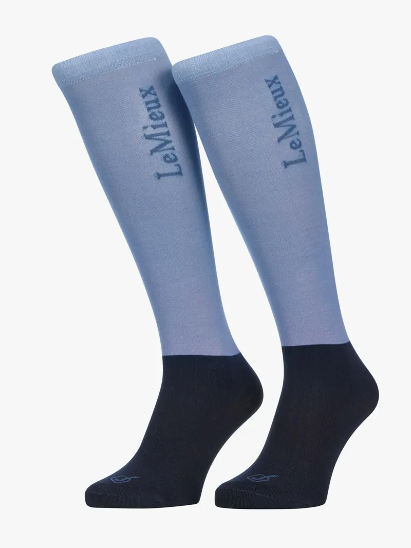 LeMieux Competition Socks 2 Pack Powder Blue