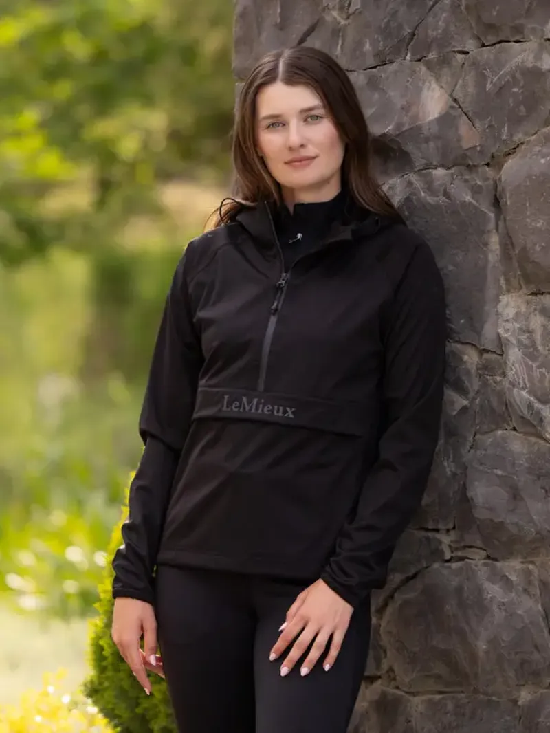 LeMieux Perri Half Zip Waterproof Jacket Black-2