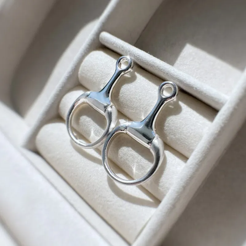 Falabella Large Snaffle Earrings-1
