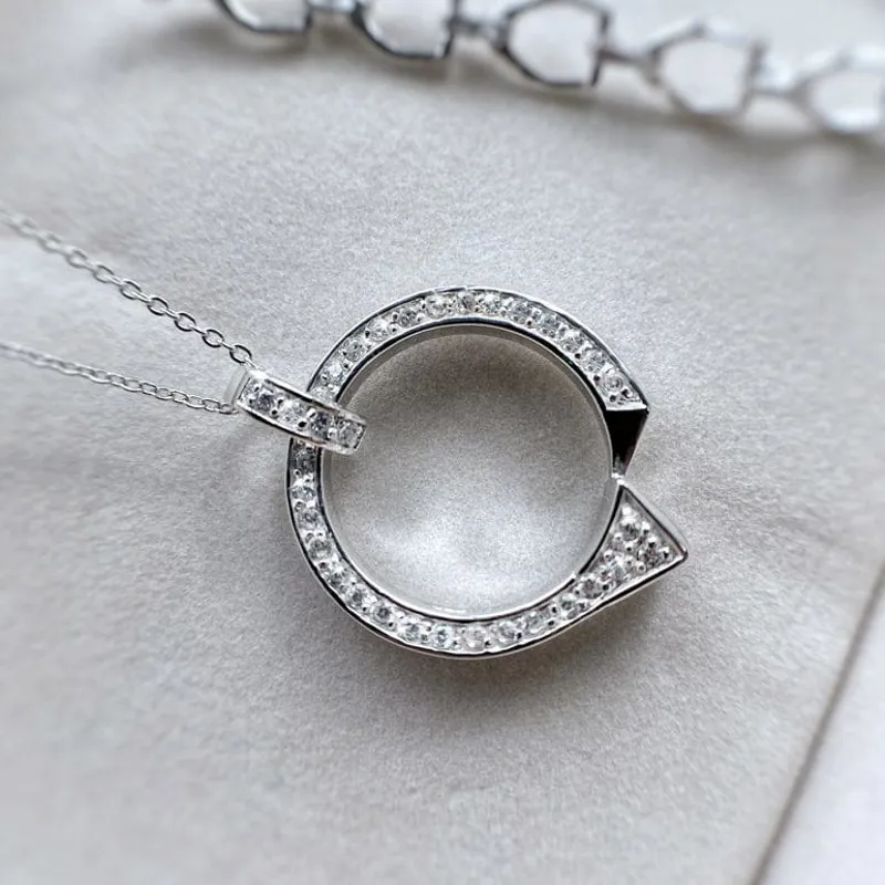 Falabella Farriers Nail and Crystal Pendant-1