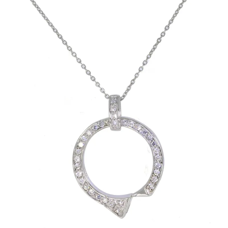 Falabella Farriers Nail and Crystal Pendant-2