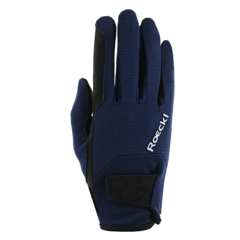 Roeckl Meura Winter Riding Gloves Dress Blue