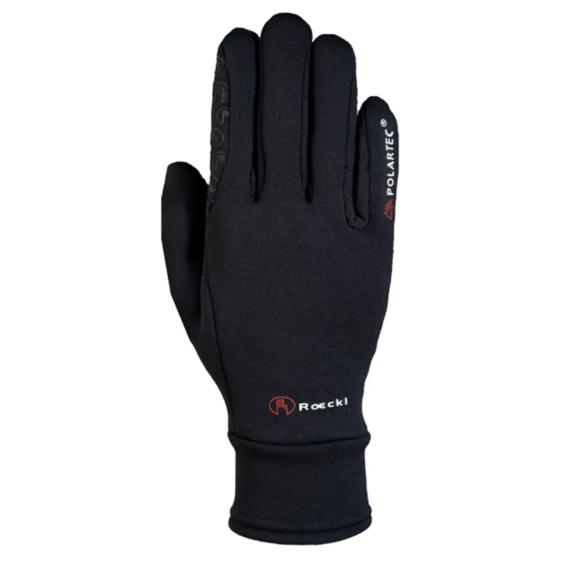 Roeckl Warwick Polartec Junior Riding Gloves Black