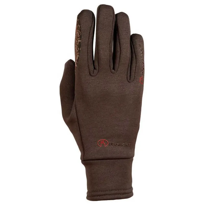 Roeckl Warwick Polartec Junior Riding Gloves Mocha