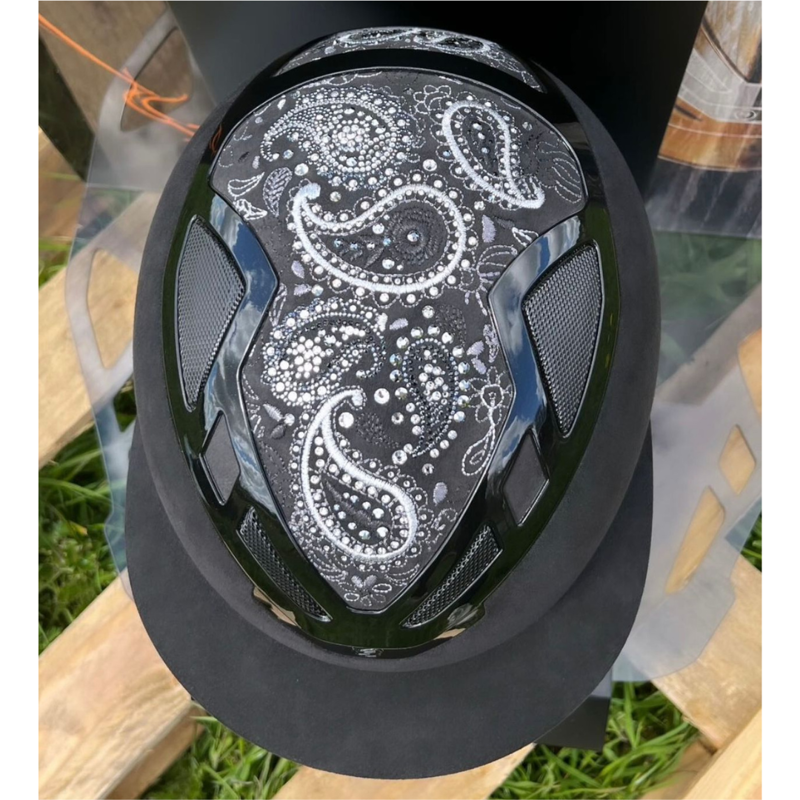 Suomy Riding Hat Apex Damask Black Lady Medium -1