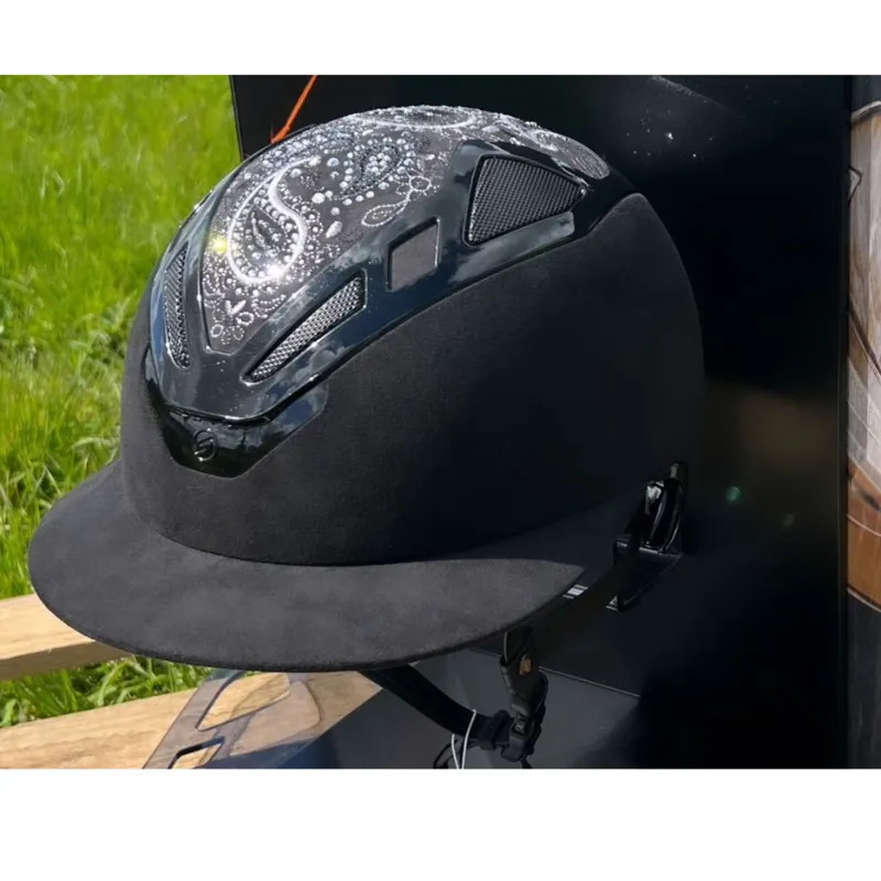 Suomy Riding Hat Apex Damask Black Lady Medium 