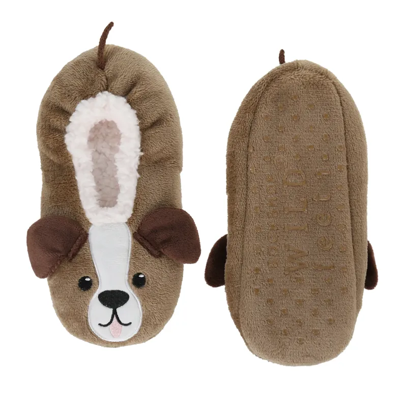 WildFeet Junior Slipper Socks - Dog