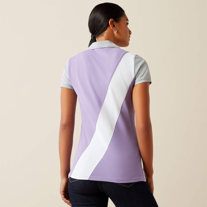 Ariat Womens Taryn Short Sleeve Chalk Violet-1