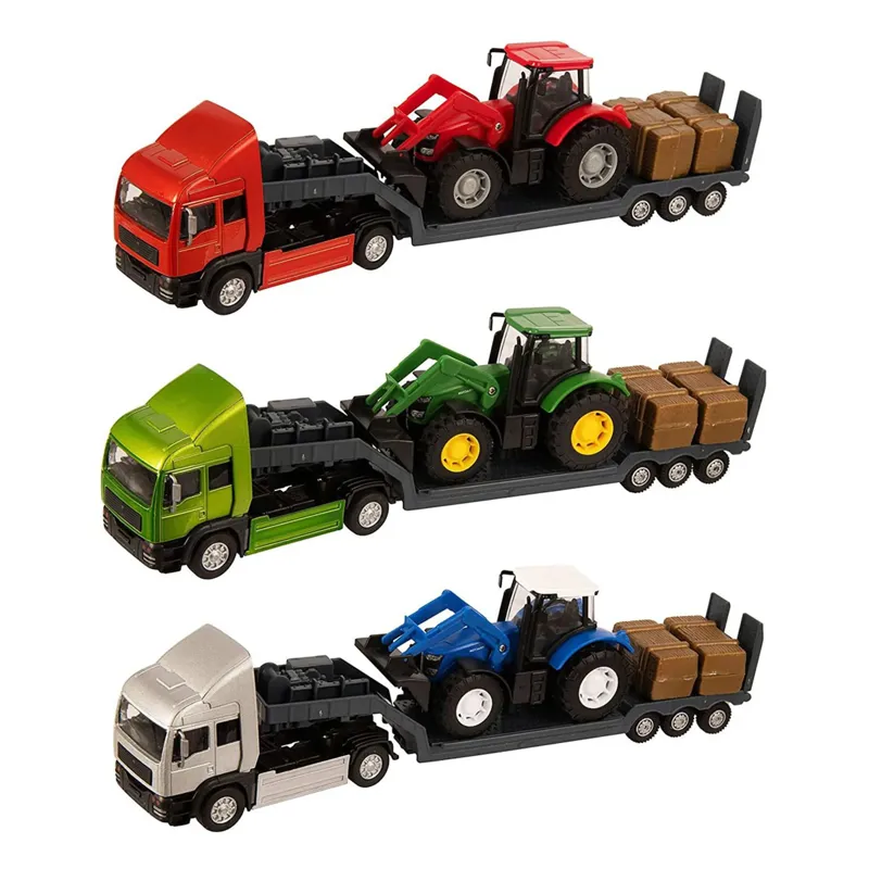 Teamsterz Tractor Transporter - Various Colours