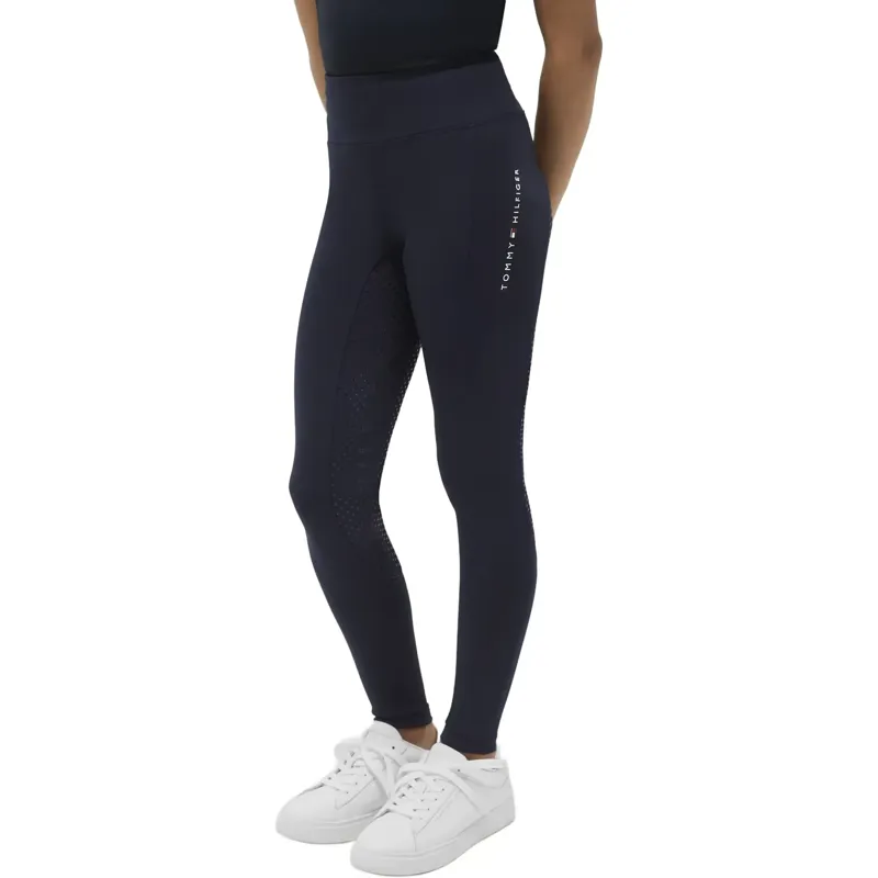 Tommy Equestrian Devon Riding Full Grip Leggings Young Rider Desert Sky