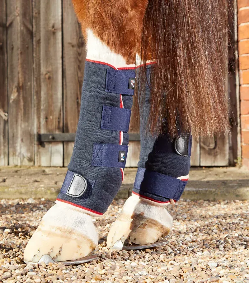 Premier Equine Quick Dry Horse Leg Wraps in Navy-2