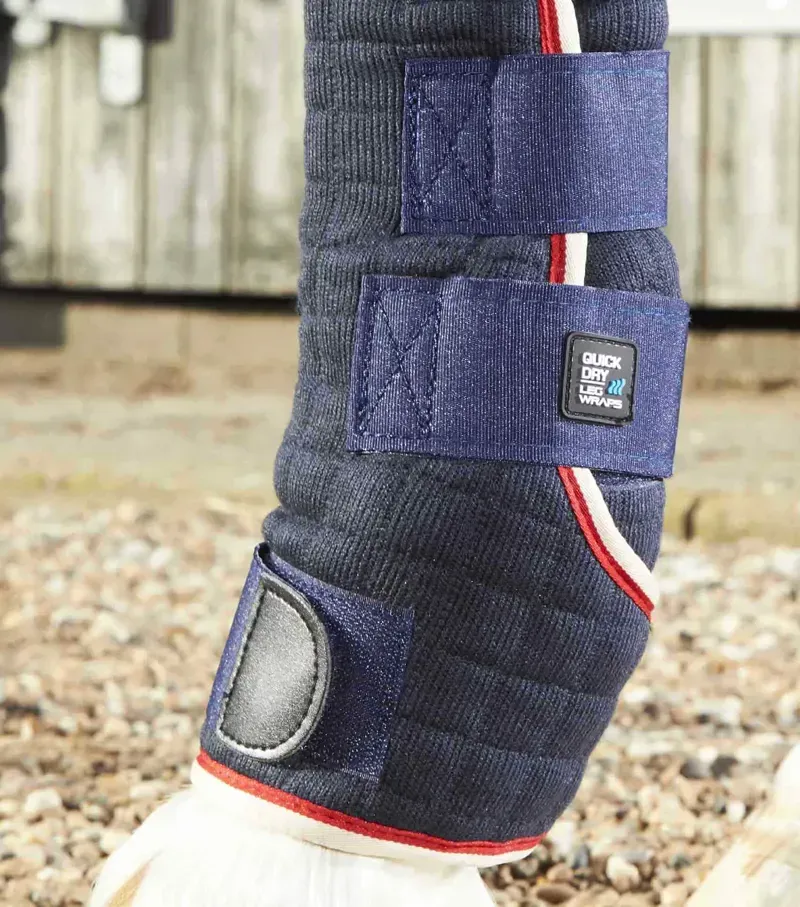 Premier Equine Quick Dry Horse Leg Wraps in Navy-4